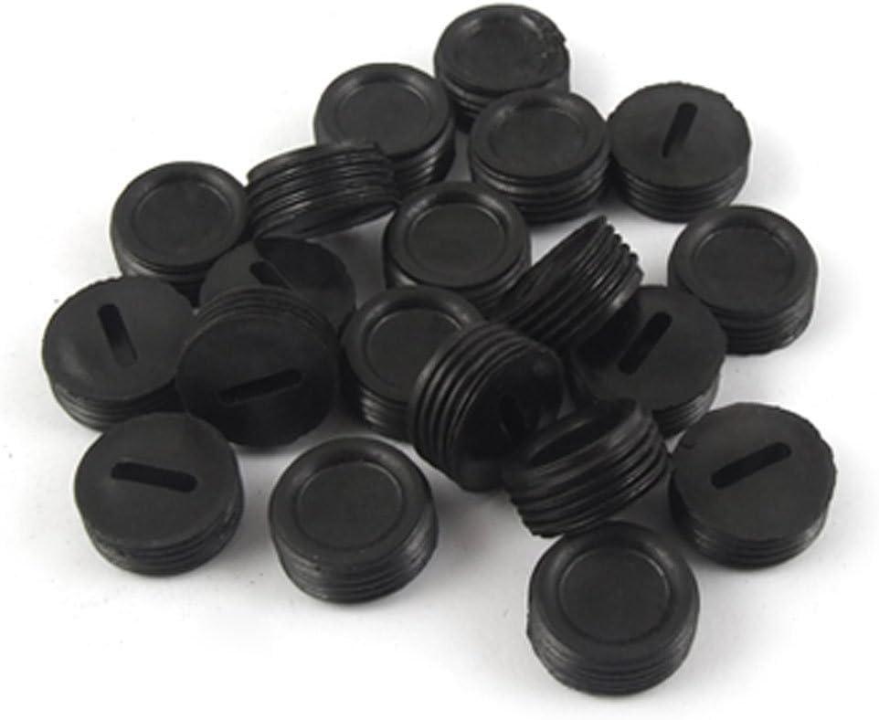 uxcell 20 Pcs Plastic 13mm Diameter Carbon Brush Holder Cap Motor