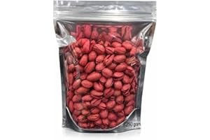 Red Pistachios 250g – Product of California, Roasted & Salted, Use as Snack, Toppings & Cooking – Comes in Resealable Self-St
