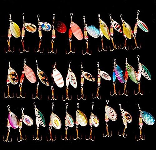 Plastic Fishing Baits Lot 30pcs Kinds of Fishing Lures Crankbaits Hooks Spinner Baits Assorted Tackle Lucky Craft