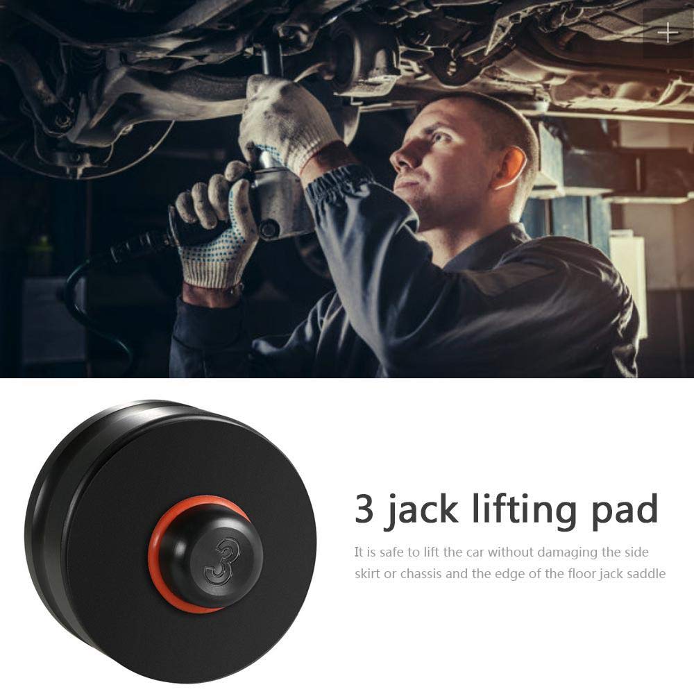 Lesgos Tesla Model 3 Jack Lift Pad 4 Stucke Jack Point Pad Stabiler Adapter Zum Schutz Von Batterie Und Lack Fur Die Verwendung Mit Einem Floor Jack