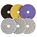 GoYonder 4 Inch Wet or Dry Diamond Polishing Pads Set of 3pcs, Stone Granite Polish Pad Kit 50-6000 Grit Polishing Pad for Grinder, Polisher, Drill, 105mm Marble Polishing Pad in 3 Steps