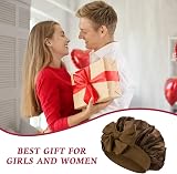 ACWOO Satin Bonnet Hair Wrap Sleep Cap Elastic Band Women Girls view 8