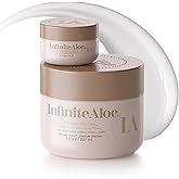 InfiniteAloe Complete Skin Care, Aloe Vera Powered Face and Body Cream for All Skin Types, Dry Skin Everyday Hero, Original Scent - Large Jar 8 oz & Travel Jar 0.5 oz