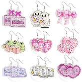 Kaciola 9PCS Earrings for Women, Cute Weird Funky Quirky Novelty Crazy Unique Earrings Gifts for Women Holiday Birthday Jewelry Gift