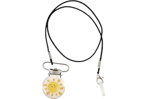 NUOBESTY Boys and Girls Hearing Aid Anti-Lost Lanyard Adjustable Single/Double Clip Metal Protector String for Children