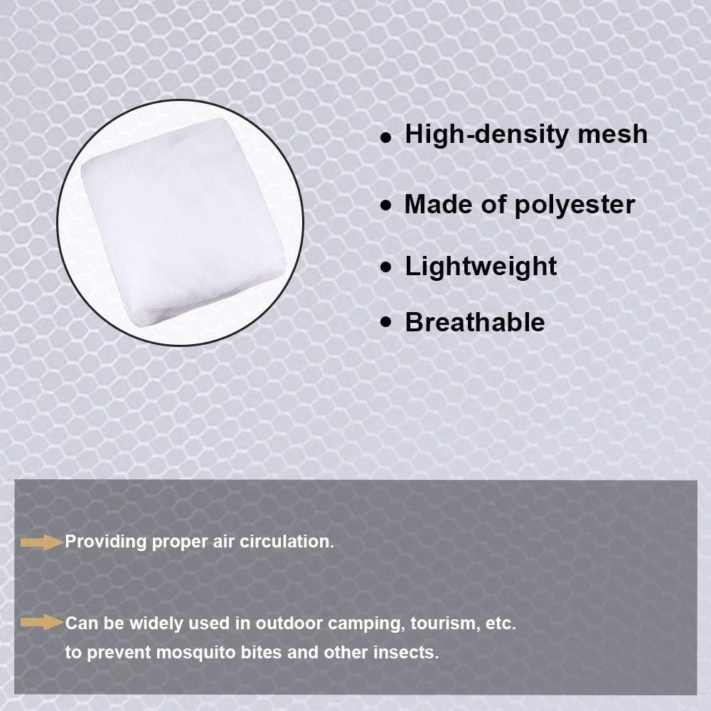KRATARC Mosquito Netting Canopy Net Mesh for Single Bed Compact and Lightweight Camping Hiking Climbing Outdoor (White): Sports & Outdoors