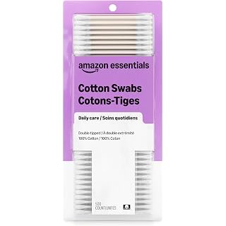 Amazon Essentials Cotton Swabs, 500 Count (Previously Amazon Basics)