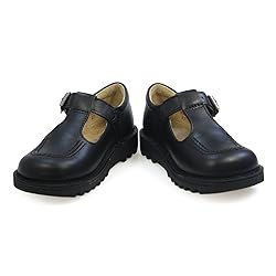 Kickers Unisex Kid's Kick T Bar Black School