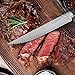 Equinox 8-Piece Steak Knife Set, Serrated Edge Steak Knives, Dark Wood