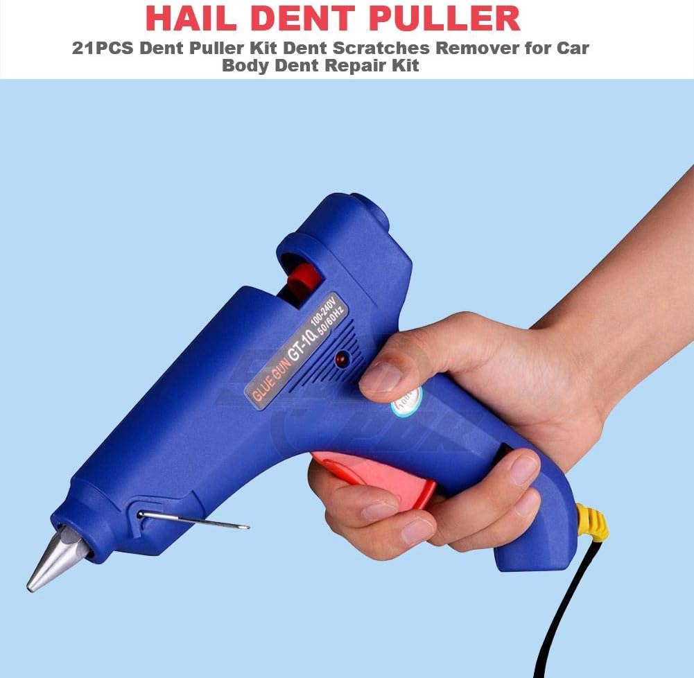 Sroomcla Auto Paintless Dent Removal Tools, 50 PCS Car Dent Puller Auto Paintless Dent Removal Repair Tool Set Dent Lifter for Car Dent Remover and Hail Damage fit