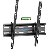Tilting TV Wall Mount Bracket Low Profile for 26-55 Inch LED, LCD, OLED, 4K Flat Curved Screen TVs, Fits 16 Inch Studs VESA 4