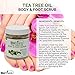 Biofinest Tea Tree Oil Body & Foot Scrub: with Dead Sea Salt, Jojoba Oil, Essential Oils - Best for Athlete Foot/ Fungus/ Acne/ Warts (250g)