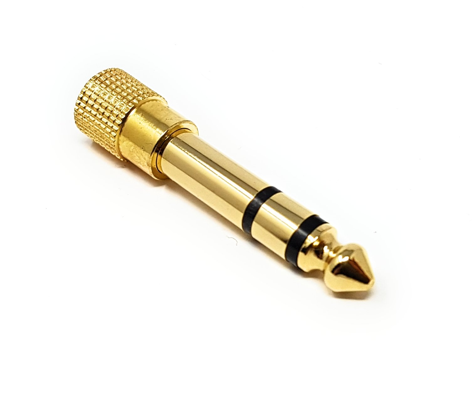 MainCore GOLD Stereo 6.35mm 1/4 Jack to 3.5mm Stereo Socket Converter Adapter for Headphones & hi-fi Systems.