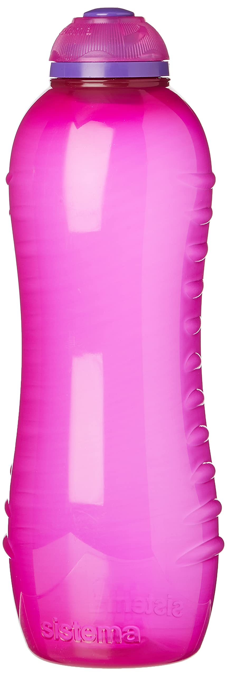 Sistema Twist 'n' Sip Squeeze Sports Water Bottle | Leakproof Water Bottle | 620 ml | BPA-Free | Pink