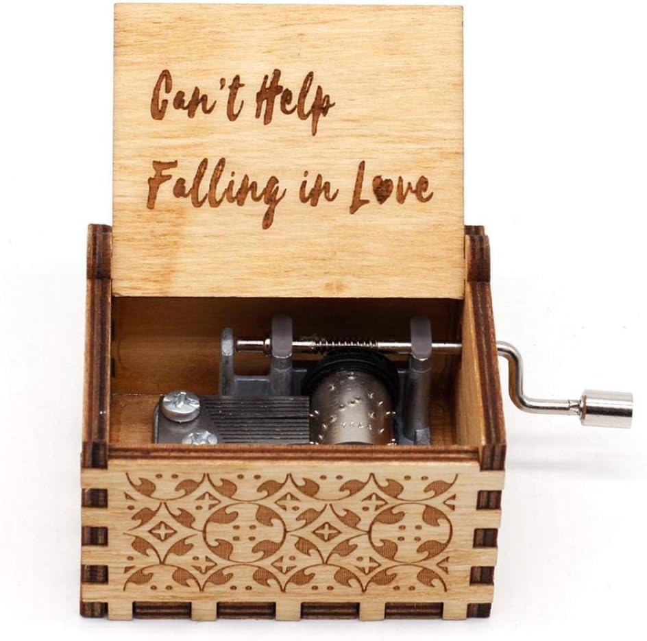 QAZWS Cant Help Falling in Love Music Box Wooden Music Box Ideas Adult Children Gift Home Decoration Craft