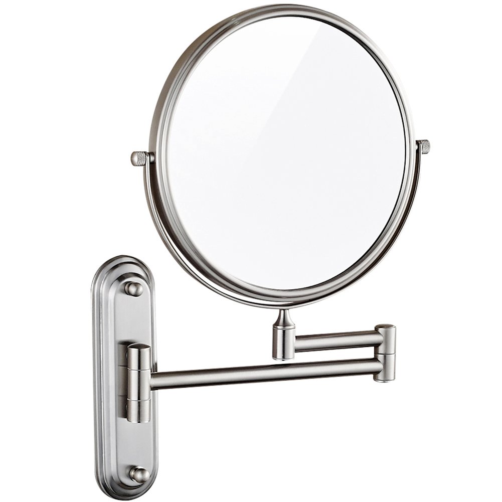 GURUN Wall Mount Magnifying Mirror Brushed Nickel Finish with 10x eBay