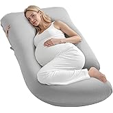 VEVOR Pregnancy Pillow, G-Shaped Maternity Pillow for Sleeping, Full-Body Support Pillow with Removable & Washable Cover, Soft and Breathable Pregnancy Body Pillows for Back, Belly, HIPS, Legs Relief