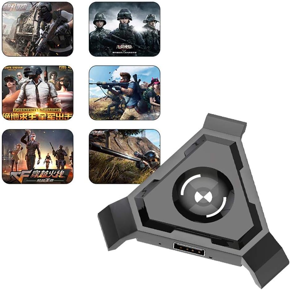 TENLSO Gamepad Keyboard Mouse Converter, Eat Chicken Artifact The Battlefield Mobile Game Controller, Portable Mini Gaming Keyboard, Sensitivity and Accuracy Tuner for Android Apple iPhone