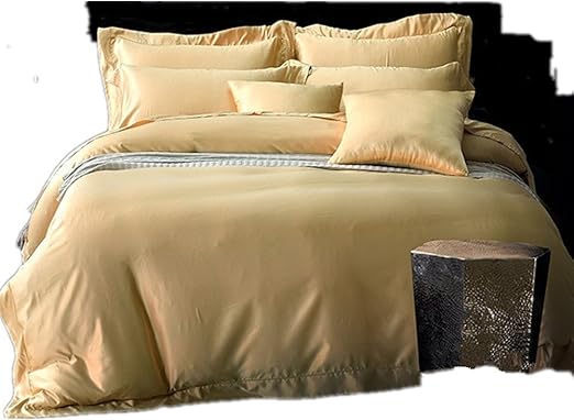 Amazon シルク布団カバー 掛布団カバー ４点セット ライトピンク 上質天然シルク素材 ダブル イエロー 掛けふとんカバー オンライン通販