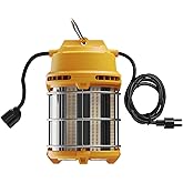 LED Temporary Work Light 100W 5000K 13,000lm, JC-LGL Outdoor Construction Lights Job Site Lighting 10ft Cord Dust Waterproof Hanging Lightin