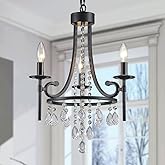 WUZUPS Candle Chandelier 3-Light Pendant Ceiling Light Modern Lighting Fixture for Bedroom Hallway Bar Kitchen Dinning Living