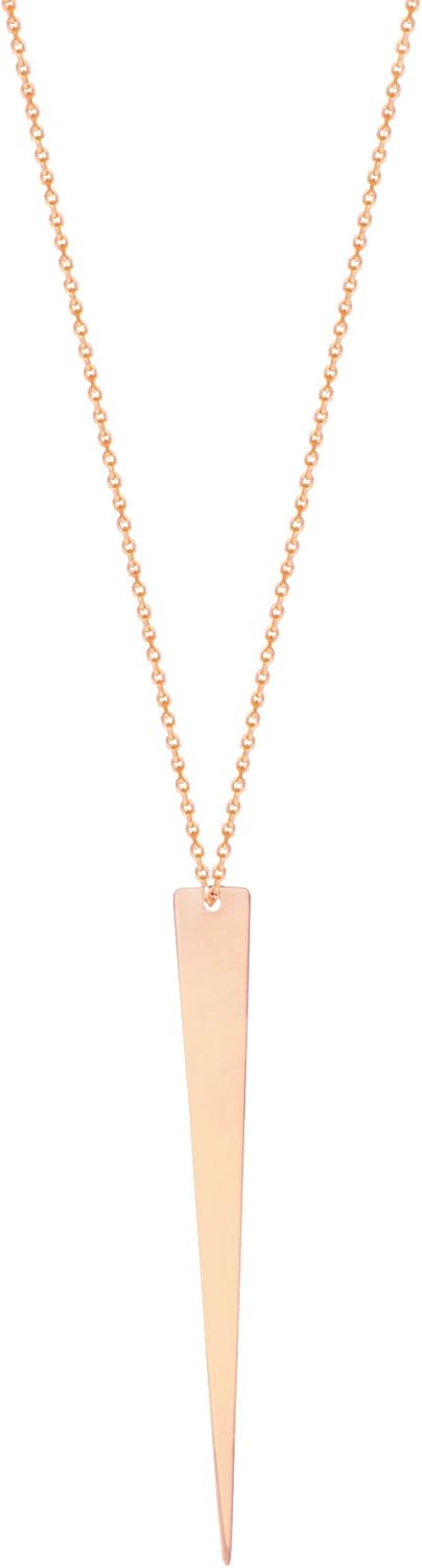 online-shop TRIANGLE NECKLACE, 14KT GOLD TRIANGLE NECKLACE 18