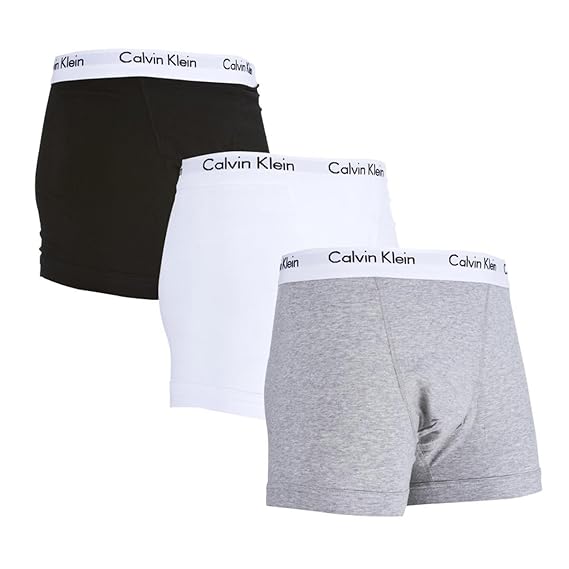 Calvin Klein Men's Cotton Stretch Classic Fit Low Rise 3 Pack Boxer