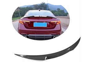 MCARCAR KIT Carbon Fiber Rear Trunk Spoiler for Alfa Romeo Giulia Sedan 2015-2023 Car Rear Boot Lid Highkick Spoiler Wing Lip (Carbon Fiber)
