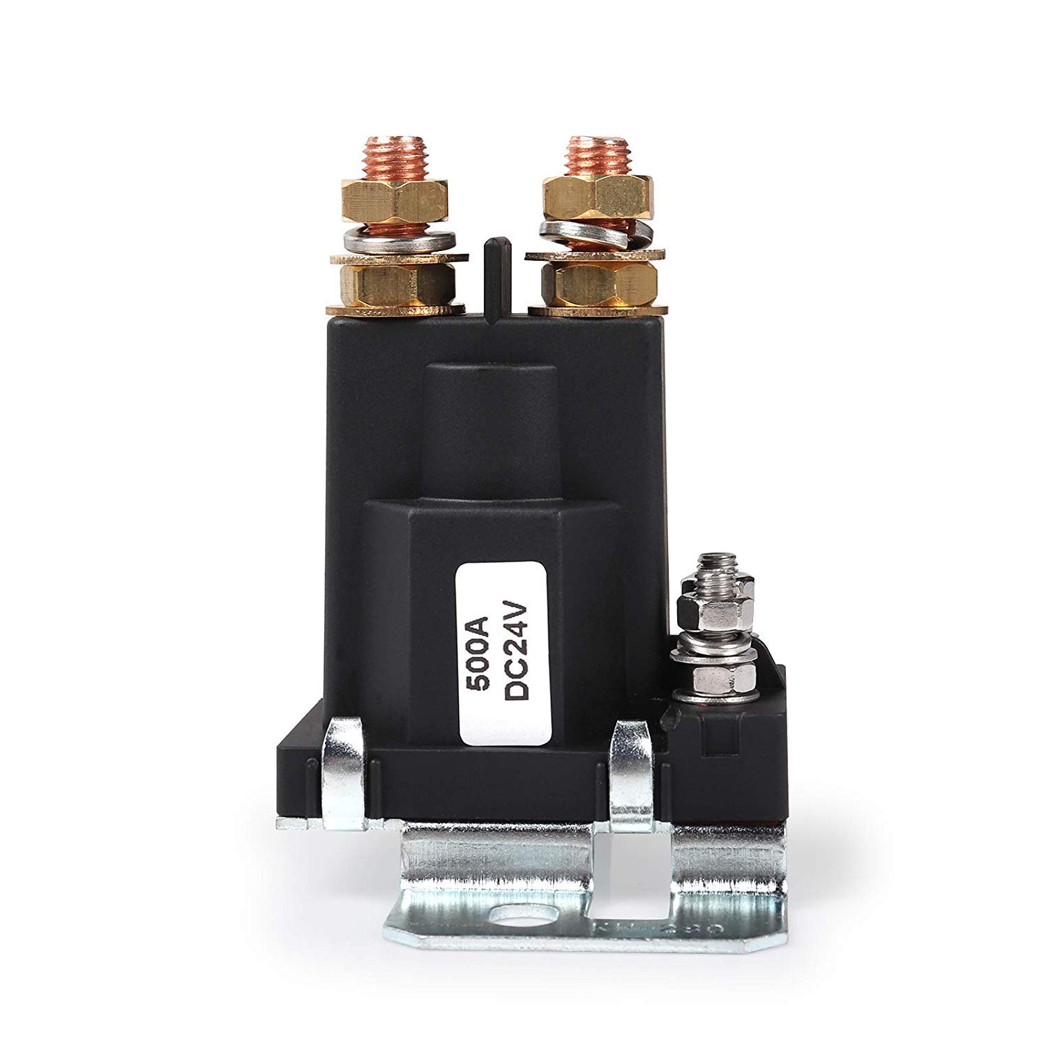 DollaTek High Current Starter Relay 500 AMP DC 24V 4 Pin SPST Car Auto Start Contactor Double Batteries Isolator Control On/Off Switch