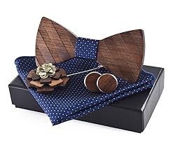 Bowtie Handmade Customized Wood Bow Tie Set