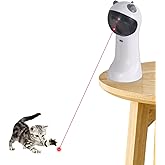 TBTeek Cat Toy, Automatic Motion-Activated, 5 Fun Patterns, 4 Speed Modes, Adjustable Light Angles, Random Rotating Trajector