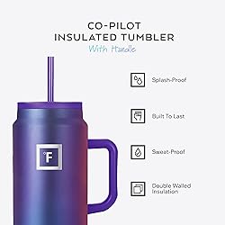 IRON °FLASK Co-Pilot Insulated Mug w/Straw & Flip