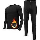 VPESL Boy's Long Sleeve Athletic Base Layer Compression Underwear Shirt Tights Set KidsThermal Underwear Set