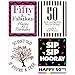 Chic 50th Birthday Wine Label Pack - Birthday Party Supplies, Ideas and Decorations - Funny Birthday Gifts for Women