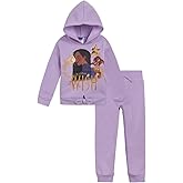 Disney Wish Asha Star Girls Fleece Pullover Hoodie and Jogger Pants Set Little Kid to Big Kid