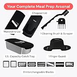 Fullstar Pro 14-in-1 Vegetable Chopper & Mandoline Slicer Black view 8