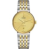 Rado - Florence Open Heart - Unisex Automatic Swiss Watch - 39mm Yellow Dial - Silver &amp; Gold Two Tone Stainless Steel Bracelet - R48903253
