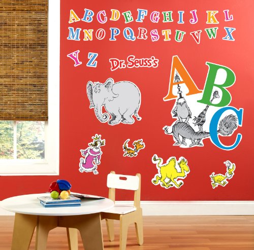 Dr Seuss ABC Room Decor - Giant Wall Decals
