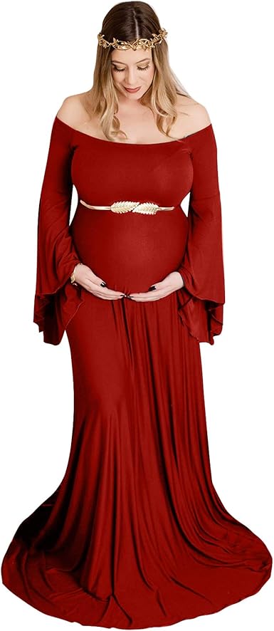 Ibtom Castle Robe Grossesse De Photographie Elegante Vetements Maternite Robe Longue En Dentelle Epaule Denude Femme Enceinte Costume Habillee De Shooting Photo Mariage Plage Soiree Ceremonie Amazon Fr Vetements Et Accessoires