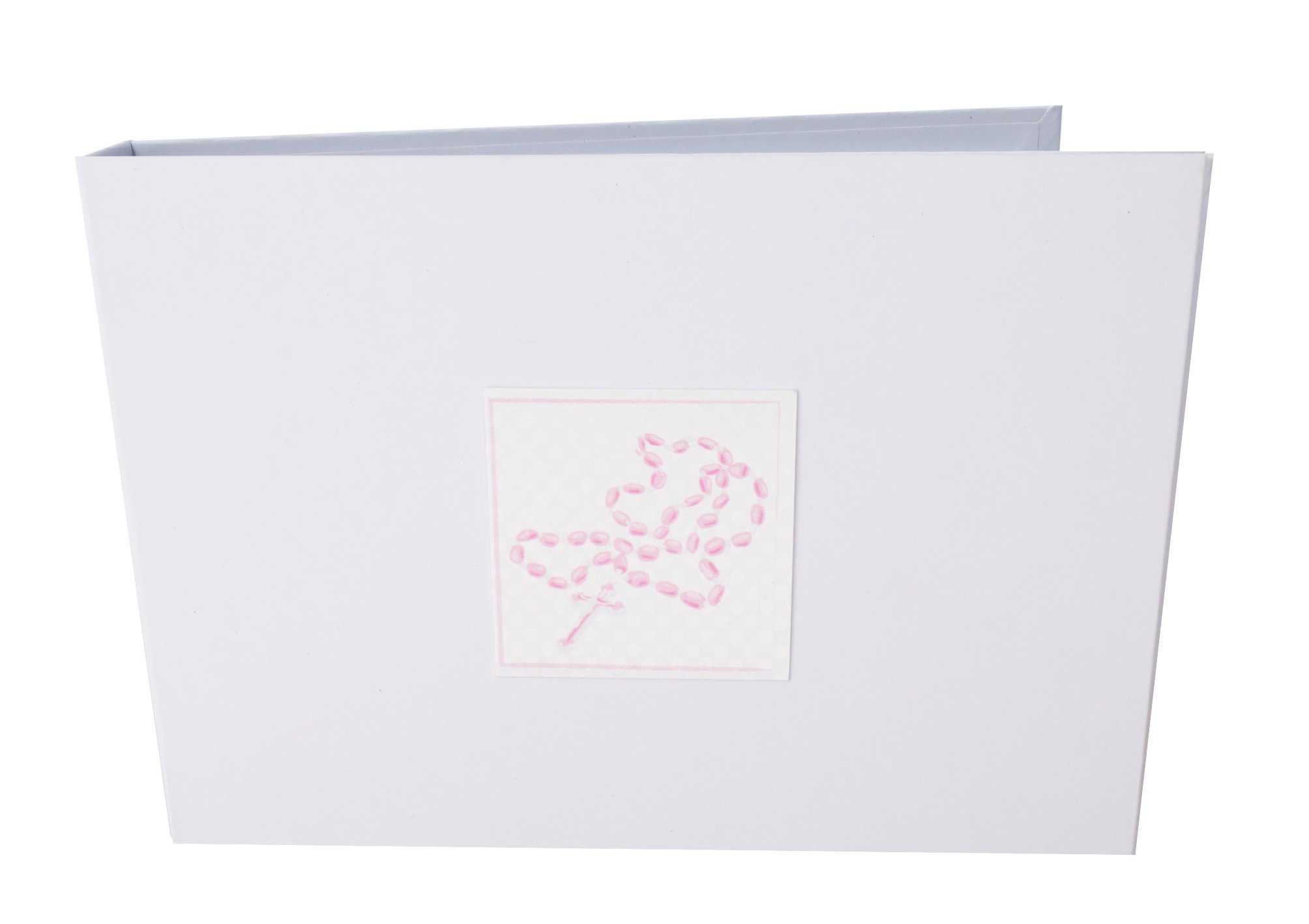 white cotton cards Pink Cross Tiny Value Photo Album, 17.5 x 2.5 x 12.5 cm