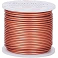 BENECREAT 12 Gauge Matte Jewelry Craft Wire 100 Feet Tarnish Resistant Copper Aluminum Wire for Chrismas Beading Sculpting Mo
