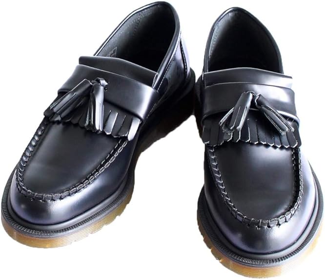 Amazon ドクターマーチン キルト タッセル 付き スムース レザー ローファー Dr Martens ドクターマーチン ローファー スリッポン