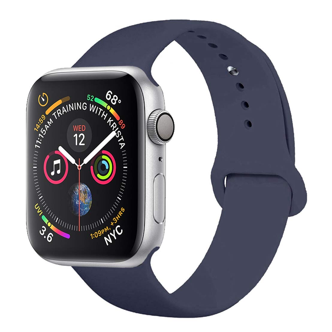 ACYTIME Sport Band for Apple Watch 38mm/40mm 42mm/44mm, Soft Silicone Sport Strap Replacement Bands for iWatch Apple Watch Band Series 4, Series 3, ...