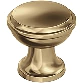 Amerock | Cabinet Knob |Champagne Bronze | 1-3/16 in (30 mm) Diameter Drawer Knob | Westerly | Kitchen and Bath Hardware | Fu