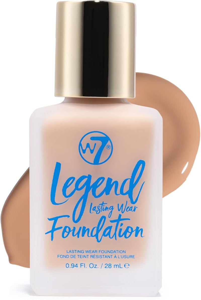 W7 Legend Foundation Creamy Liquid Foundation Toffee 28ml Medium Coverage