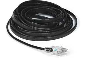 SQQHXX heat tape, Deicing Heating Cable,Pipe (Metal And Plastic) Freeze Protected Water Pipe Heating Cable, Self Regulating Temperature, with Mounting Buckle, 120V 8W/ft (6FT)