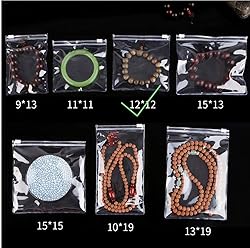 50 Self Seal PVC Pack Zipper Lock Bags,Clear