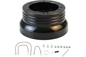 GWNOWZZET 5 & 6 Hole Billet Steering Wheel Hub Adapter Compatible with Chevrolet Jeep Buick Pontiac Oldsmobile 1969-1994 Selected Model