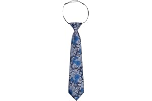Alizeal Boys 2.76inches Flower Pattern Neckties for Age 8-12