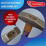 Footprint Scutch Hammer with 5 Combs and Hickory Handle view 5